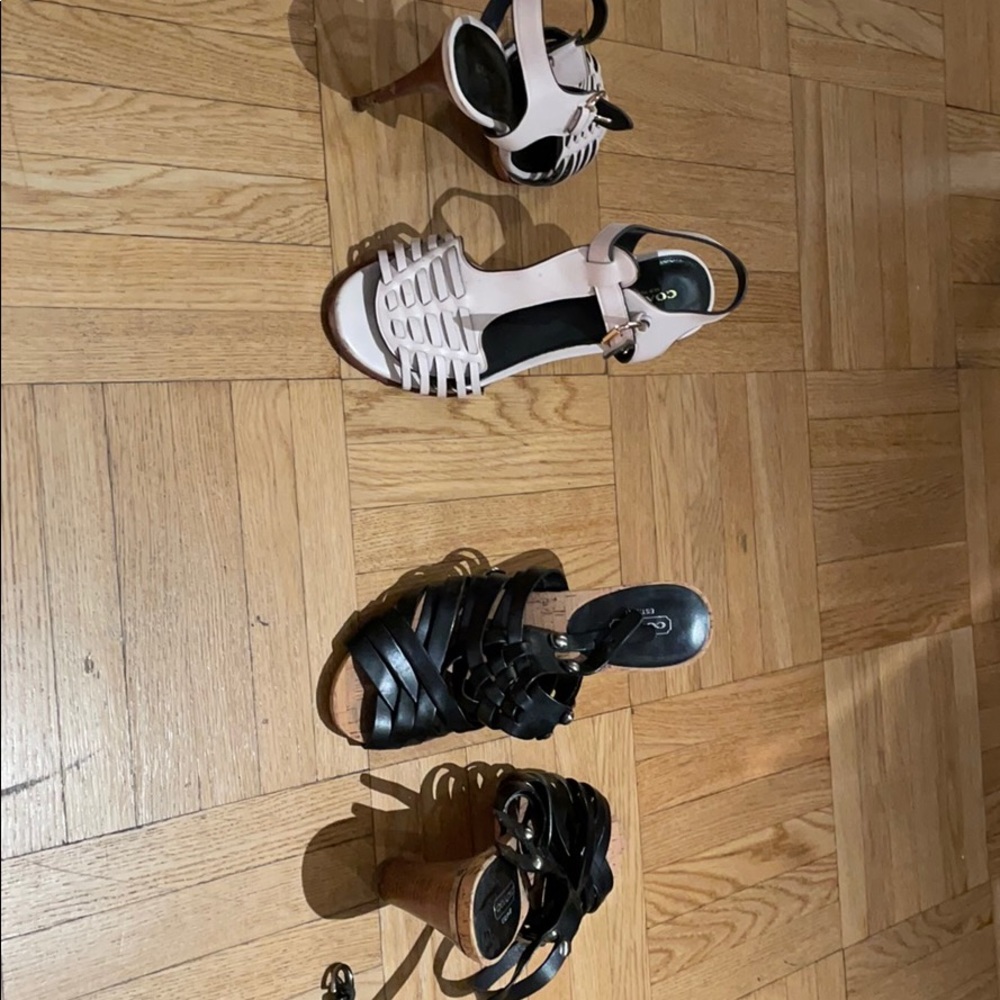 2 pairs of coach sandals size 8.5 B